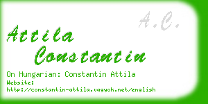 attila constantin business card